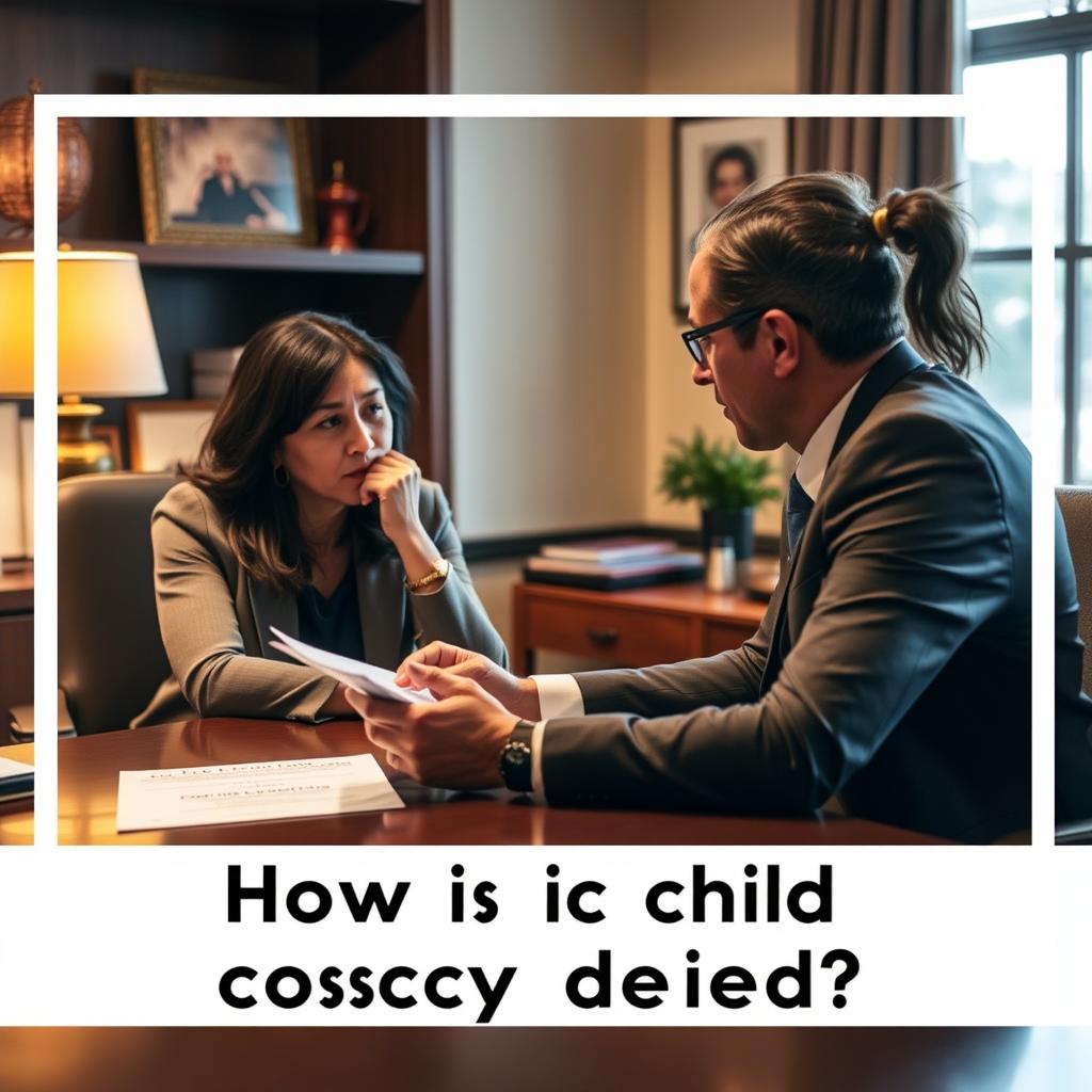 How is child custody decided in Capitol Hill