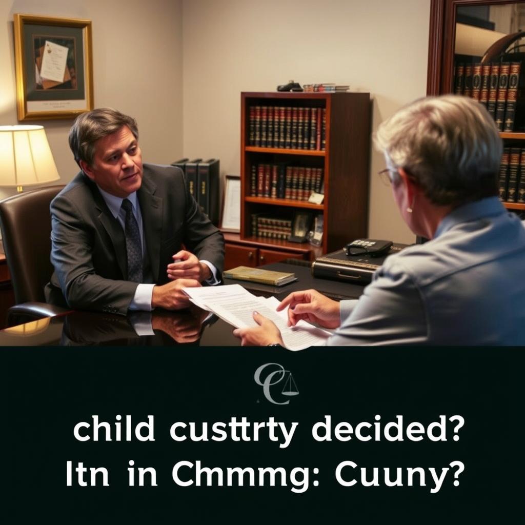 How is child custody decided in Chemung County