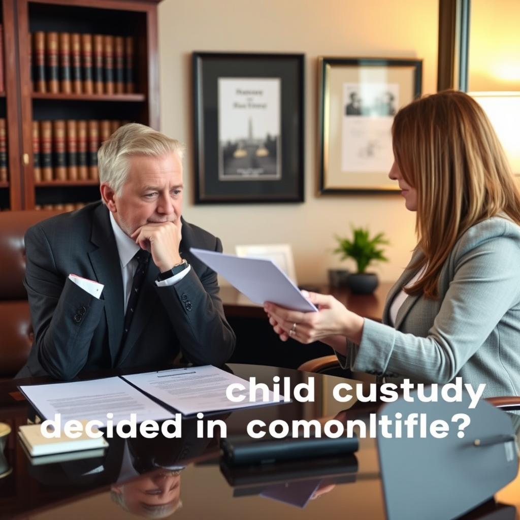 How is child custody decided in Goochland County
