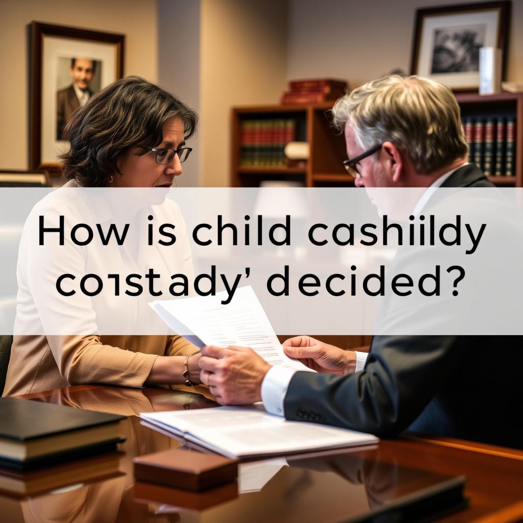 How is child custody decided in Jefferson County