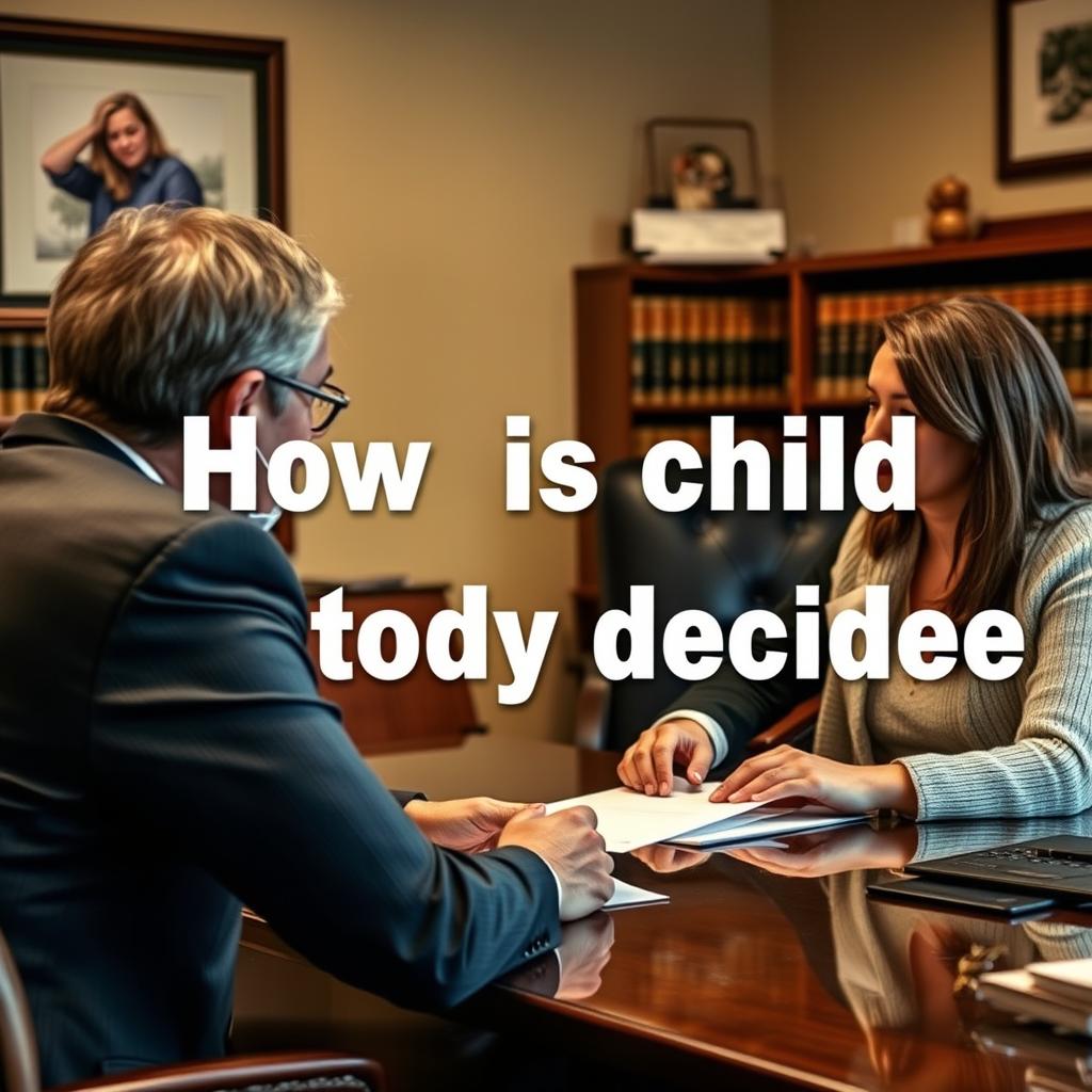 How is child custody decided in Orleans County