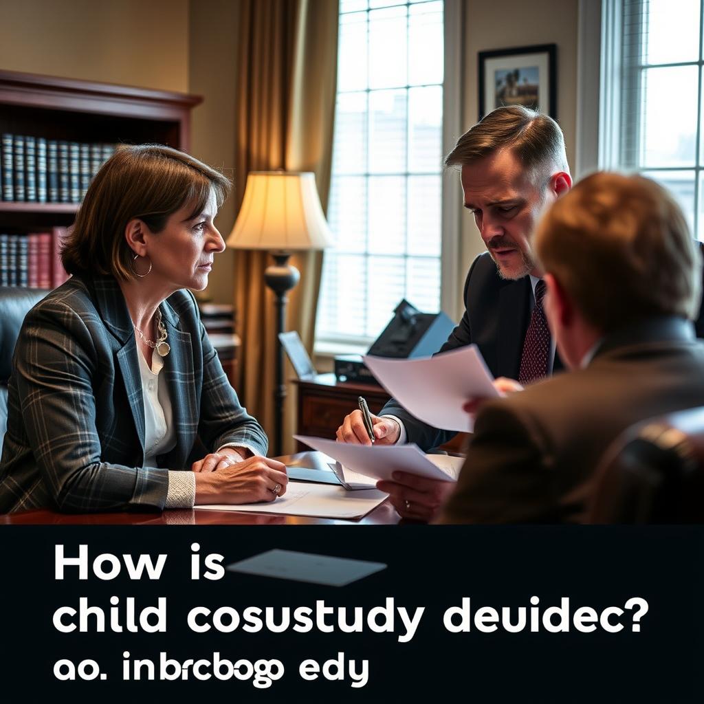 How is child custody decided in Oswego County