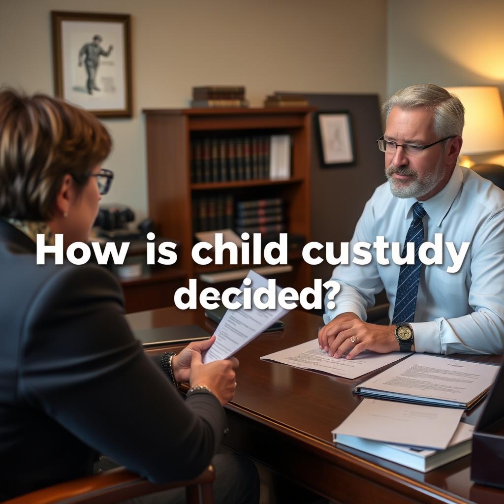 How is child custody decided in Oswego County