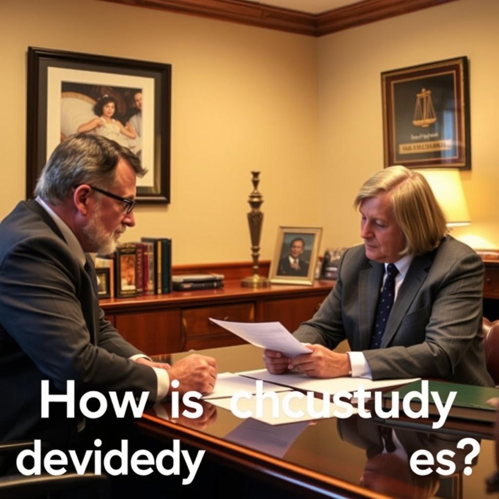 How is child custody decided in Otsego County