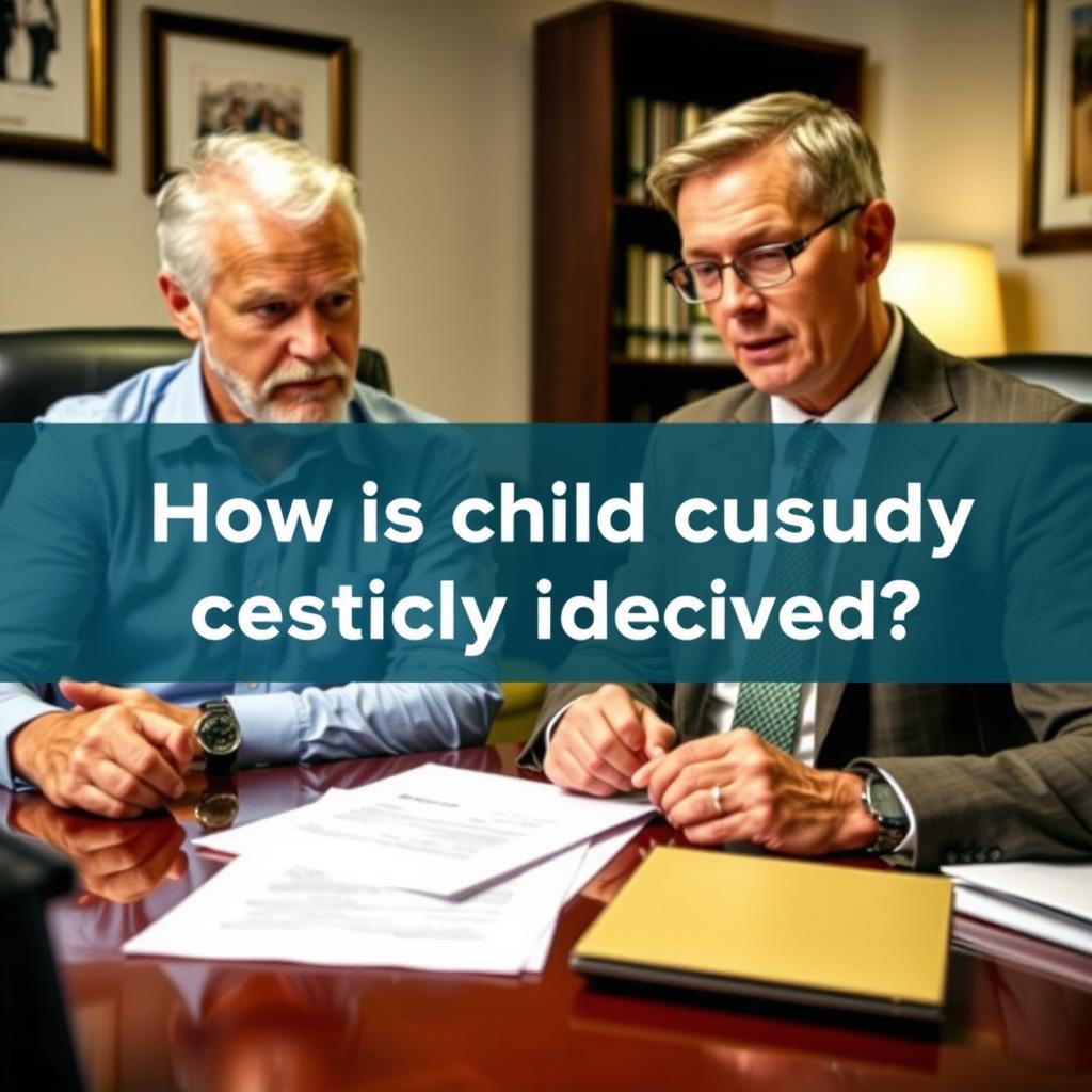 How is child custody decided in Stafford County
