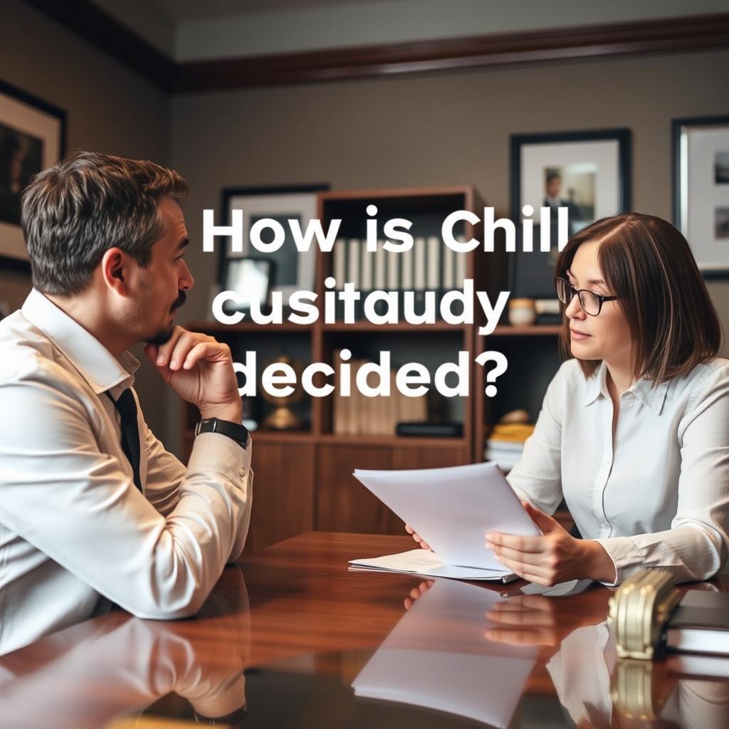 How is child custody decided in Wayne County