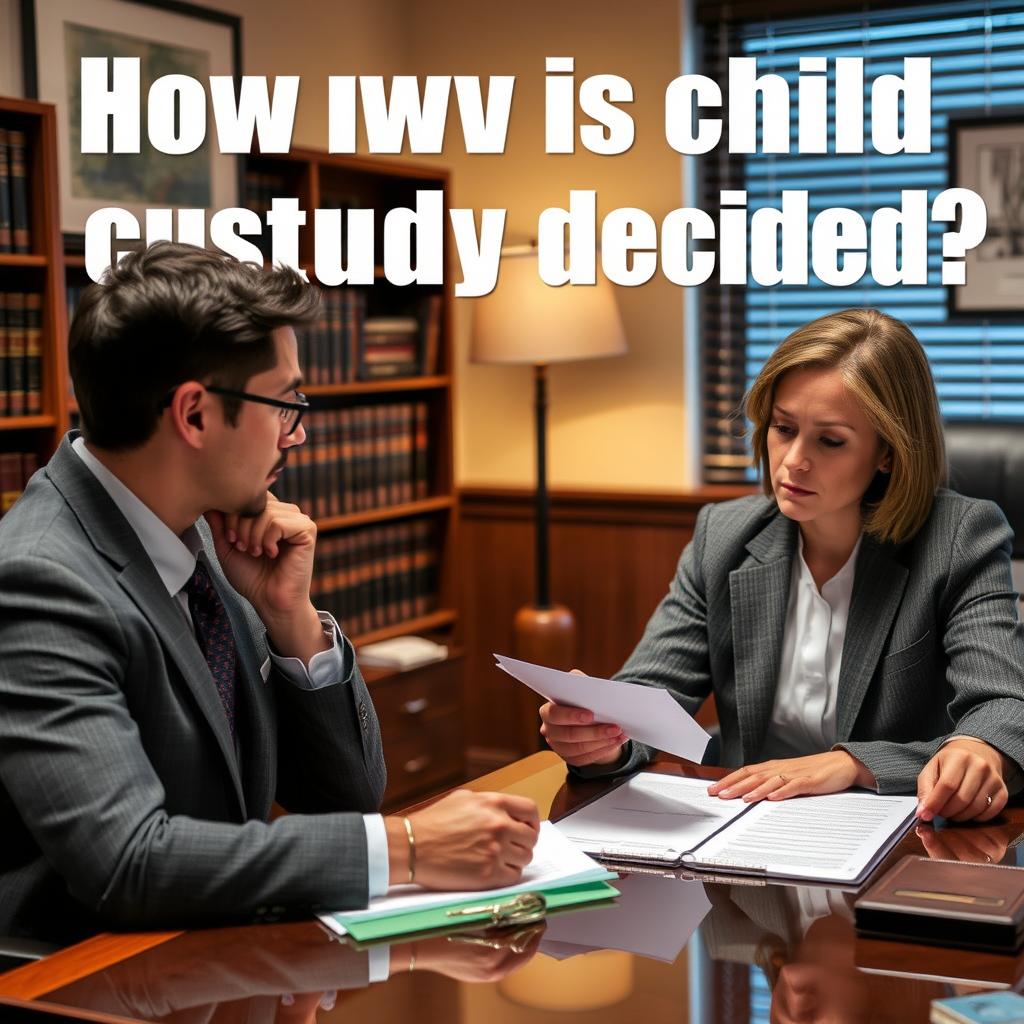 How is child custody decided in Wesley Heights