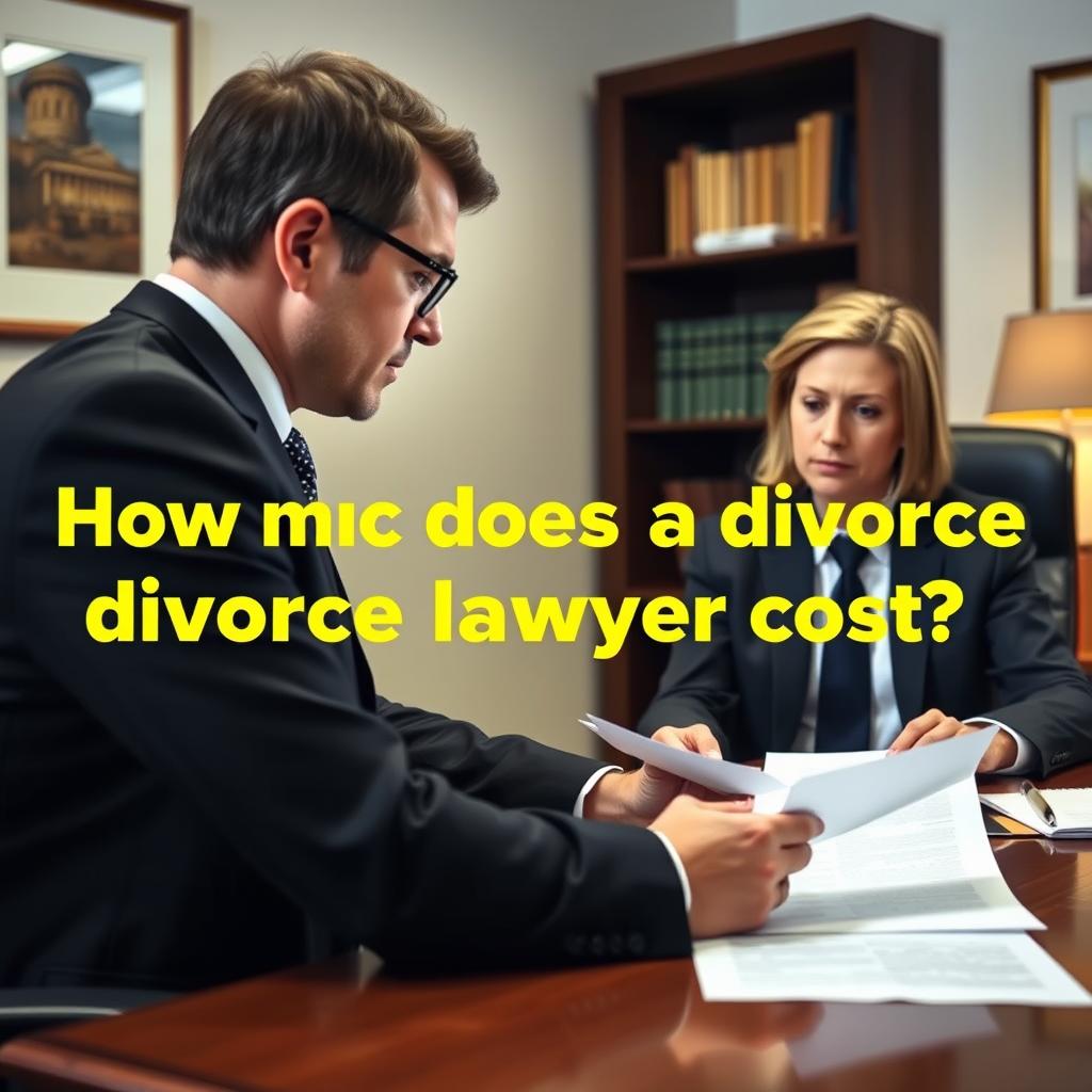How much does a divorce lawyer cost in American University Park